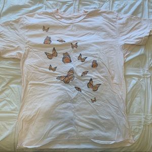 pacsun butterfly graphic tee